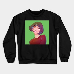 Smiling Girl Crewneck Sweatshirt